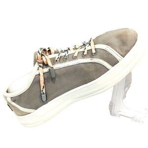 Hey Dude Karina Joy Beige Canvas‎ Sneakers Shoes Slip On Women's 8
